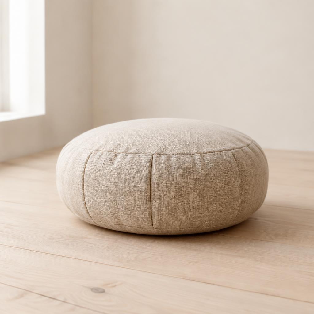 Linen meditation cushion
